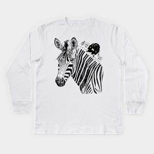 Musical Stripes Kids Long Sleeve T-Shirt